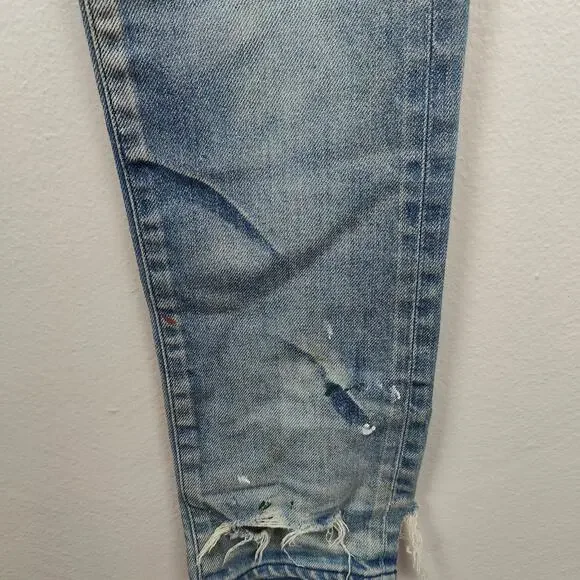 John Elliott The Cast 2 Bleached Indigo Jeans Mens‎ 30 Distressed Made in Japan - Picture 6 of 12